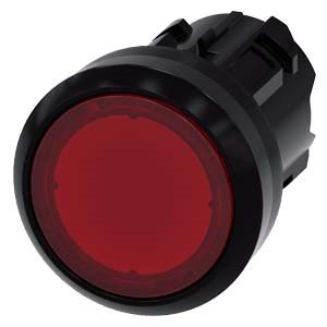 BOTON PULSADOR ILUMINADO ROJO 22MM PLASTICO
