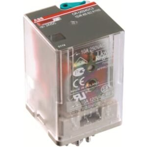 RELÉ DE INTERFAZ ENCHUFABLE CR-U012DC2 2c/o, A1-A2=12 VCC, 250 V/10 A ABB
