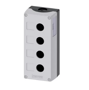 BOTONERA 4 ORIFICIO GRIS 22MM PLASTICO