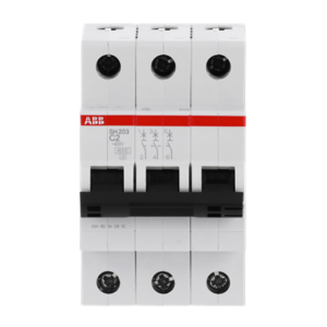INTERRUPTOR MINIATURA S203-C10, 480VCA, S200 - 3P - 10 A - C - (AC) 6 kA ABB