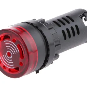 PILOTO ZUMBADOR ROJO 22MM 24V