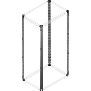 4 montantes de chapa galvanizada H=2000 mm
