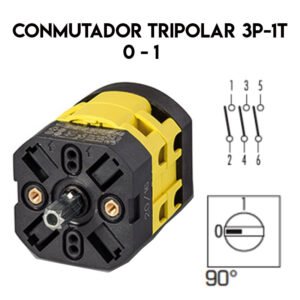CONMUTADOR TRIPOLAR 3P-1T 0-1 32A