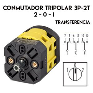 CONMUTADOR TRIPOLAR 3P-2T 2-0-1 32A