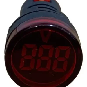 VOLTIMETRO PANEL PILOTO 22MM 20-500 ROJO