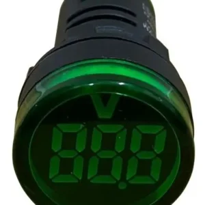 VOLTIMETRO PANEL PILOTO 22MM 20-500VERDE