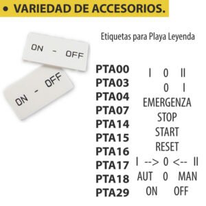 Pta03 Etiquetas Paa Placa Leyenda 1 o 11
