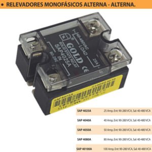 RELE E. SOLIDO 40 VCA - SAL 40-480 VCA
