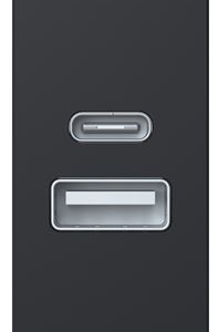 TOMA CARGADOR USB A + C 1 MOD