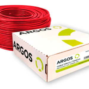 ROLLO DE CABLE THW CAL 12 ROJO 100MTR