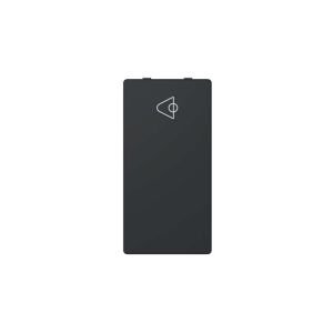 BOTON TIMBRE CAMPANA 16A NEGRO