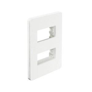 PLACA BLANCA DE 2 MODULOS CHASIS